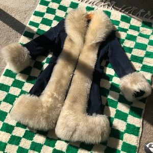 VINTAGE NAVY BLUE PENNY LANE COAT 🫐🔮